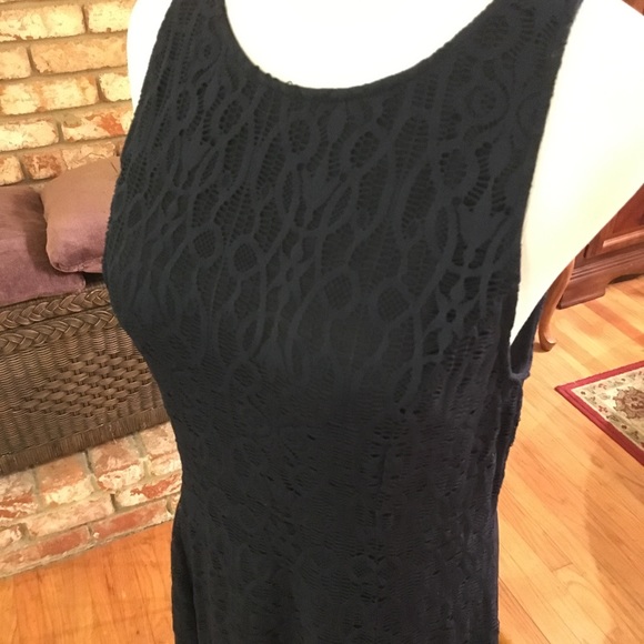 •NWT• Hollister Navy Blue Lace Dress - Picture 5 of 5